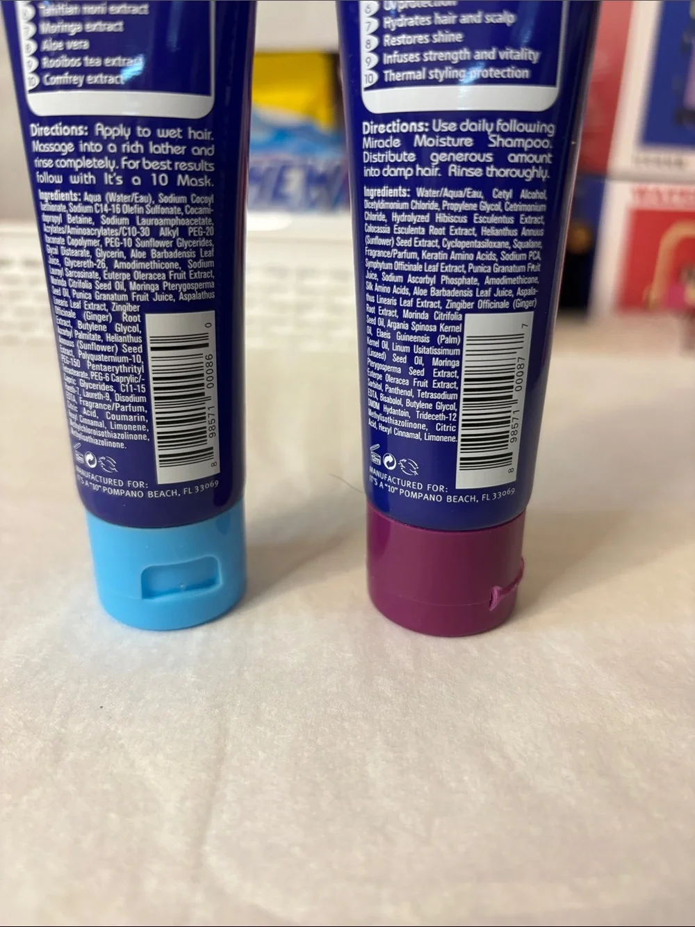 Travel Set It’s a 10 Moisture Shampoo & Daily Conditioner - Blue & Purple